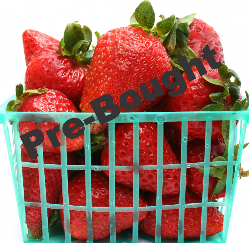 Strawberries 1 Pint POSTBOUGHT Mountain Harvest Organics